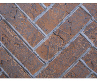 Herringbone Brick Back