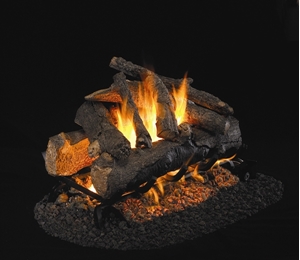 Picture of American Oak See Thru Vented Log Set