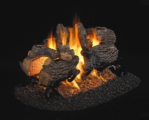 Picture of Charred Oak See Thru Vented Log Set