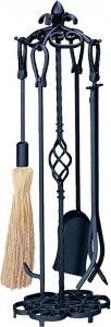 Picture of 5 Piece Black Heavy Wrought Iron Tool Set
