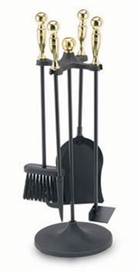 Picture of 5 Piece Polished Brass and Black Mini Tool Set-Ball Handles 