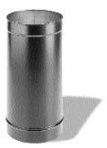 Picture of 6" Dura-Vent 1624 - 6" x 24" Single Wall Black Pipe