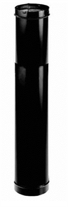 Picture of 6" Dura-Vent 1647 - 6" x 44"- 68" Telescoping Single Wall Black Pipe