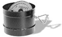 Picture of 6" Dura-Vent 1605 - Damper Section Single Wall Black Pipe