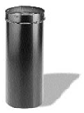 Picture of 6" Dura-Vent 1675 - Oval-to-Round Adapter Single Wall Black Pipe