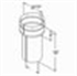 Picture of 6" Dura-Vent 1860 - Slip Increaser 6"-8" Single Wall Black Pipe