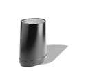 Picture of 6" Dura-Vent 8670 - Oval-to-Round Adapter DVL Double Wall Black Pipe