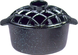 Picture of 2.2 Qt. Lattice Steamer Black Enamel