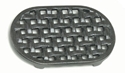 Picture of 5-3/4'' x 9-1/4'' Oval Cast Iron Matte Black Trivet