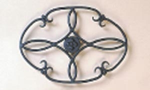 Picture of 7'' X 10'' Wrought Iron Trivet Clover