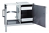 Picture of Fire Magic 53930S-12T 20 x 30 Flush Mount Double Access Doors With Dual Drawers and Trash/Tank tray, Louvered