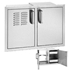 Picture of Fire Magic 53930S-12T 20 x 30 Flush Mount Double Access Doors With Dual Drawers and Trash/Tank tray, Louvered