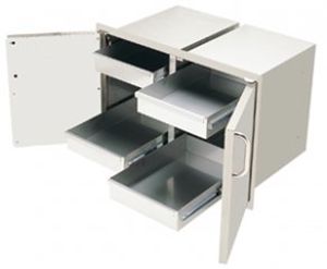 Picture of Fire Magic 33930S-22 Select 20 x 30 Double Access Doors with Four Drawers