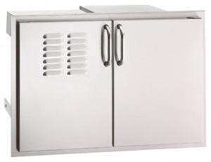 Picture of Fire Magic 33930S12T Select 20 x 30 Double Access Door with Dual Drawers & Tank/Trash Tray with Louvers