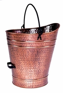 Picture of Antique Copper Finish Ash / Coal Hod / Pellet Bucket - Large