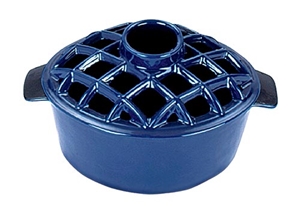 Picture of 2.2 Qt. Lattice Steamer Blue Enamel