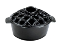 Picture of 2.2 Qt. Lattice Steamer Black Enamel