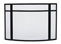 Picture of Panelled 3-Fold/Curved Screen - Black