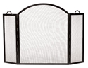 Picture of Twisted Rope 3-Fold Screen w/Arched Top - Graphite