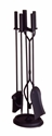 Picture of 4 pc. Tool Set - Contemporary - Round Base - Black