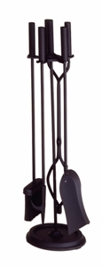 Picture of 4 pc. Tool Set - Contemporary - Round Base - Black