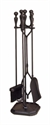 Picture of 4 pc. Tool Set - Ball Handle - Square Base - Black - 29.5"H