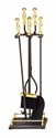 Picture of 4 pc. Tool Set - Ball Handle - Rectangular Base - Brass Plated & Black
