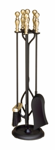 Picture of 4 pc. Tool Set - Ball Handle - Round Base - Antique Brass Plated & Black