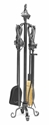 Picture of Wrought Iron Maple Leaf Tool Set in Graphite