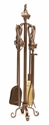 Picture of Wrought Iron Maple Leaf Tool Set in Roman Bronze