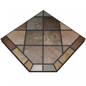Picture of Asian Slate Corner Stove Board, 40" x 40"