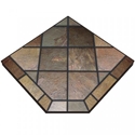 Picture of Asian Slate Single Cut Corner Stove Board, 48" x 48"