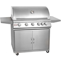 Picture of Blaze 40 Inch 5-Burner Grill With Rear Burner On Cart