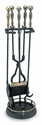 Picture of 5 pc. Ball Handle - Round Base w/ Gallery - Antique Brass & Black - copy