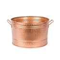 Picture of Round Hammered Copper Plated Tub