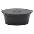 Picture of Black Oval Tub with Lid